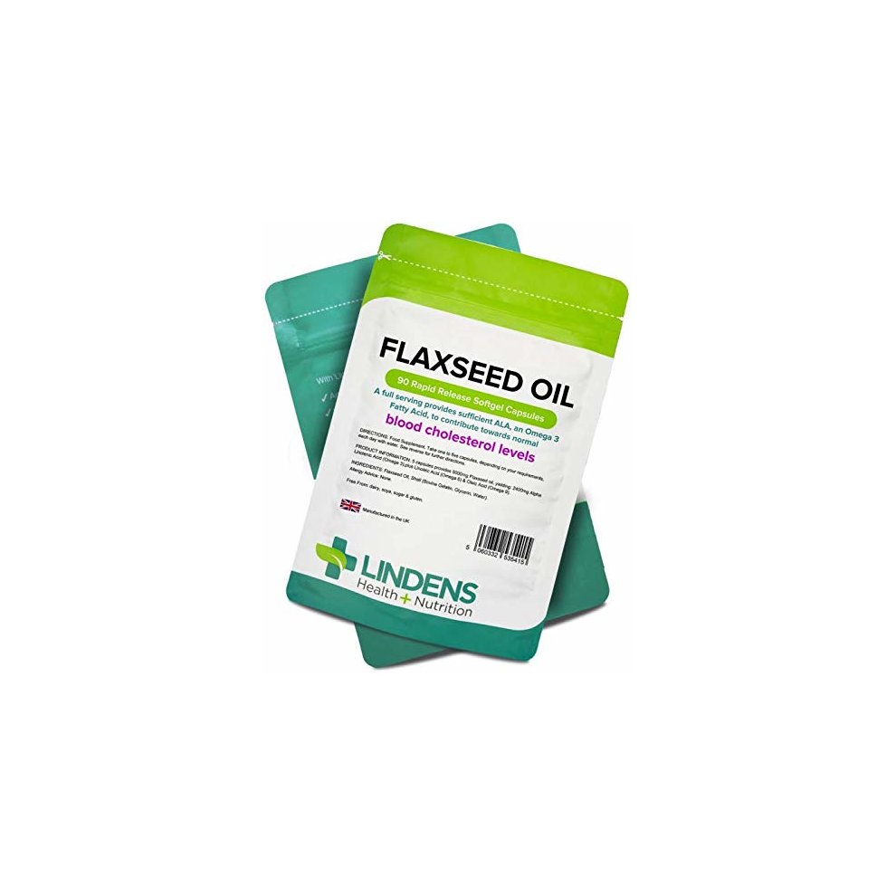 Lindens Flaxseed Oil 1000mg Capsules 90 Capsules - image 4