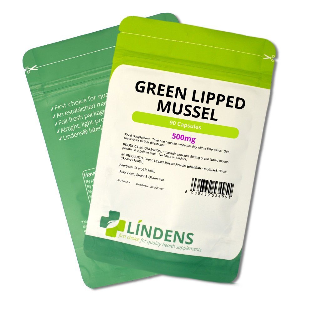 Lindens Green Lipped Mussel 500mg Capsules 90 Capsules - image 4