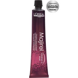 L'Oréal Professionnel Majirel 7.12 is a 50 ml tube featuring a sleek design with a dark purple gradient, labeled with product details and the brand logo prominently displayed.