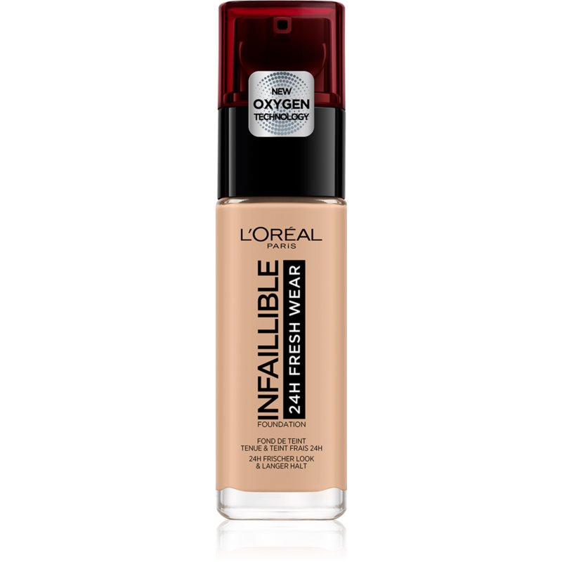 L'Oreal Paris Infallible 24hr Freshwear Liquid Foundation 145-Beige Rose - image 2