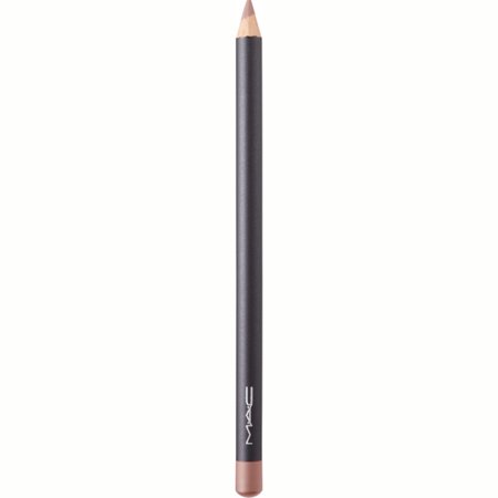 MAC Cosmetics lip pencil in Subculture, featuring a sleek black casing with a matte finish and a soft nude shade at the tip, ideal for defining lips.