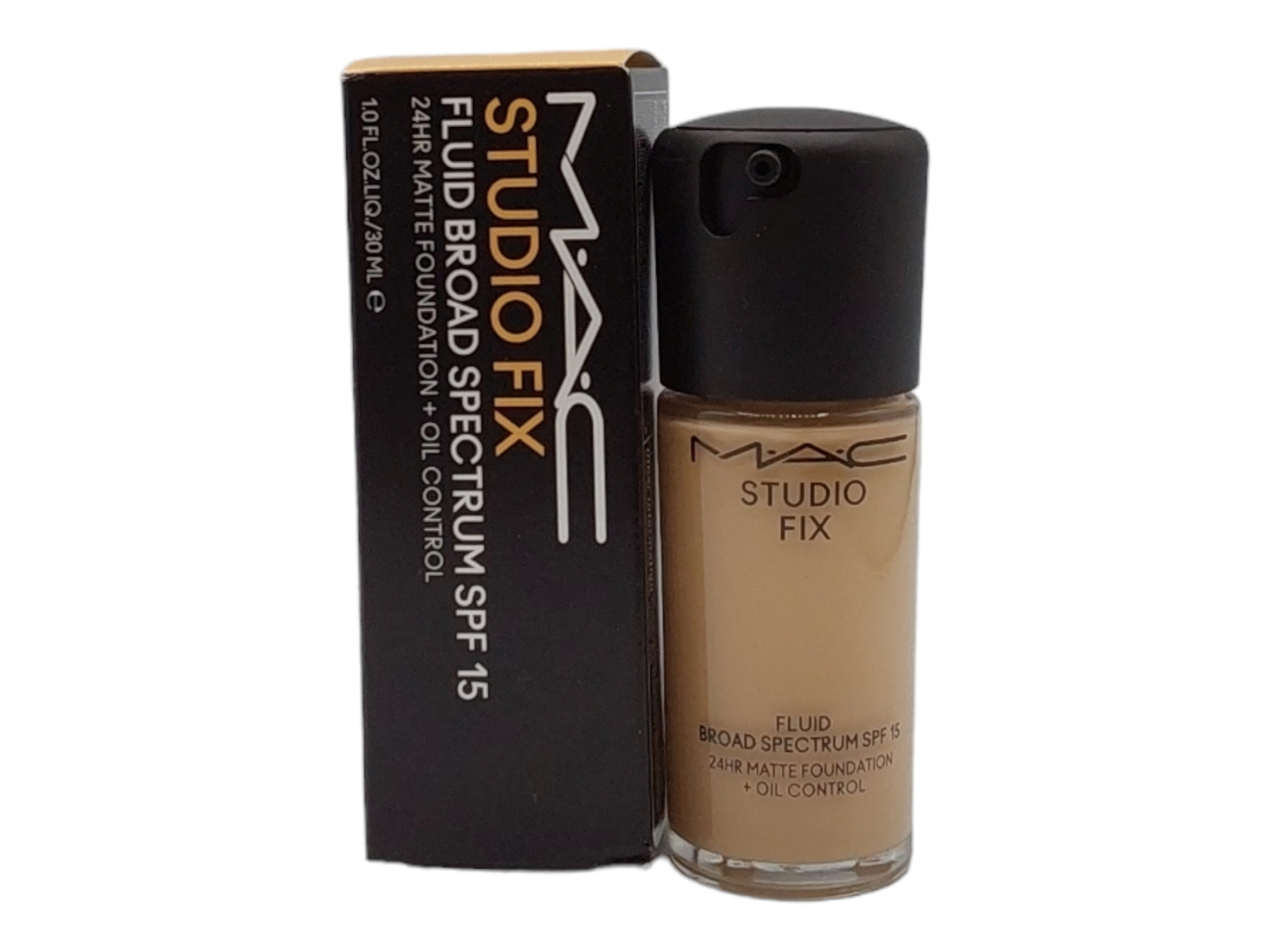 MAC Studio Fix Fluid SPF 15 Foundation NC37 Medium Peachy - image 2