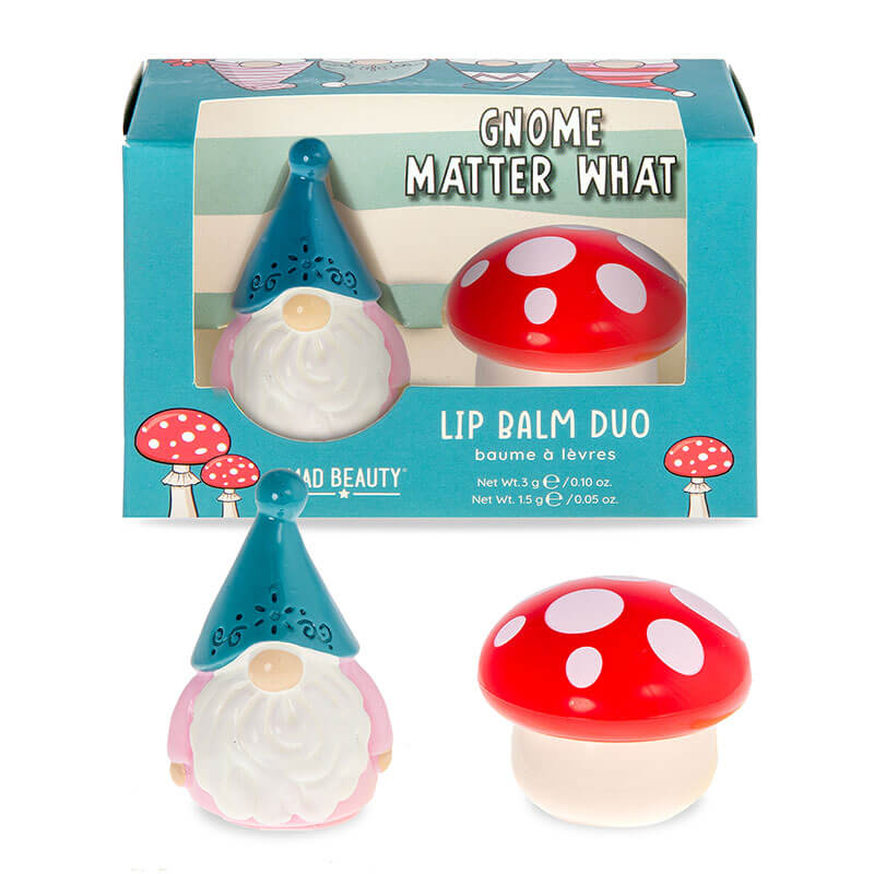 Mad Beauty Gnome Matter What Lip Balm Duo