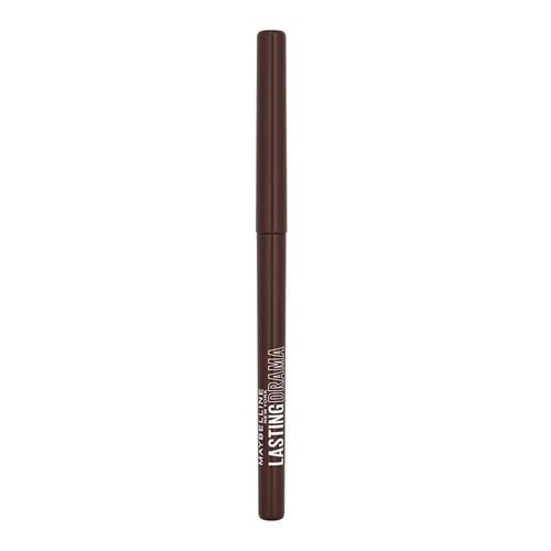 Brown retractable eyeliner pencil with "LASTING DRAMA" printed in white text, featuring a sleek design ideal for creating defined eye looks.