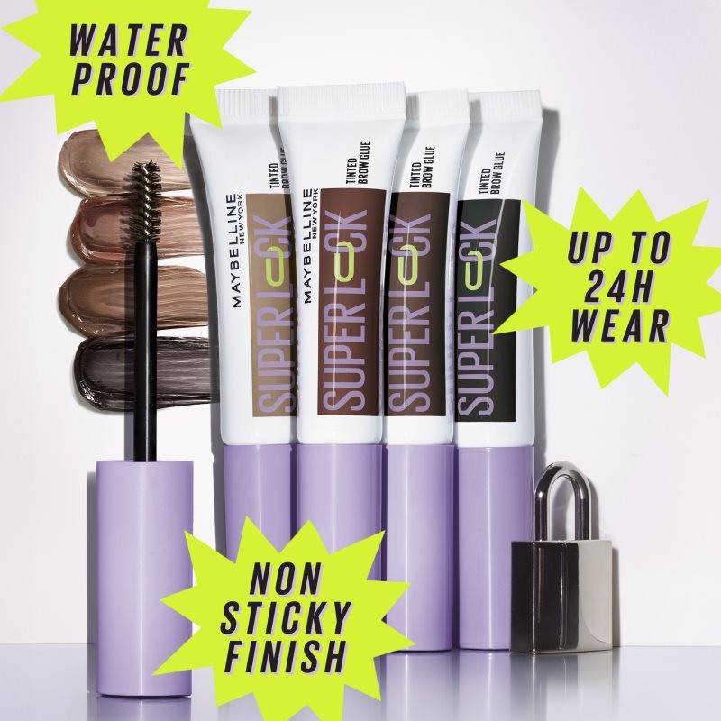 Maybelline Super Lock Tinted Brow Glue 264 Black - image 4