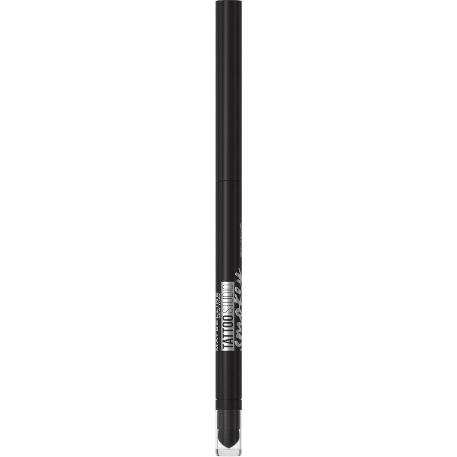 Debenhams Tattoo Liner in Smokey Black, a sleek black gel pencil with a waterproof formula, featuring a twist-up design and a clear cap for easy storage.