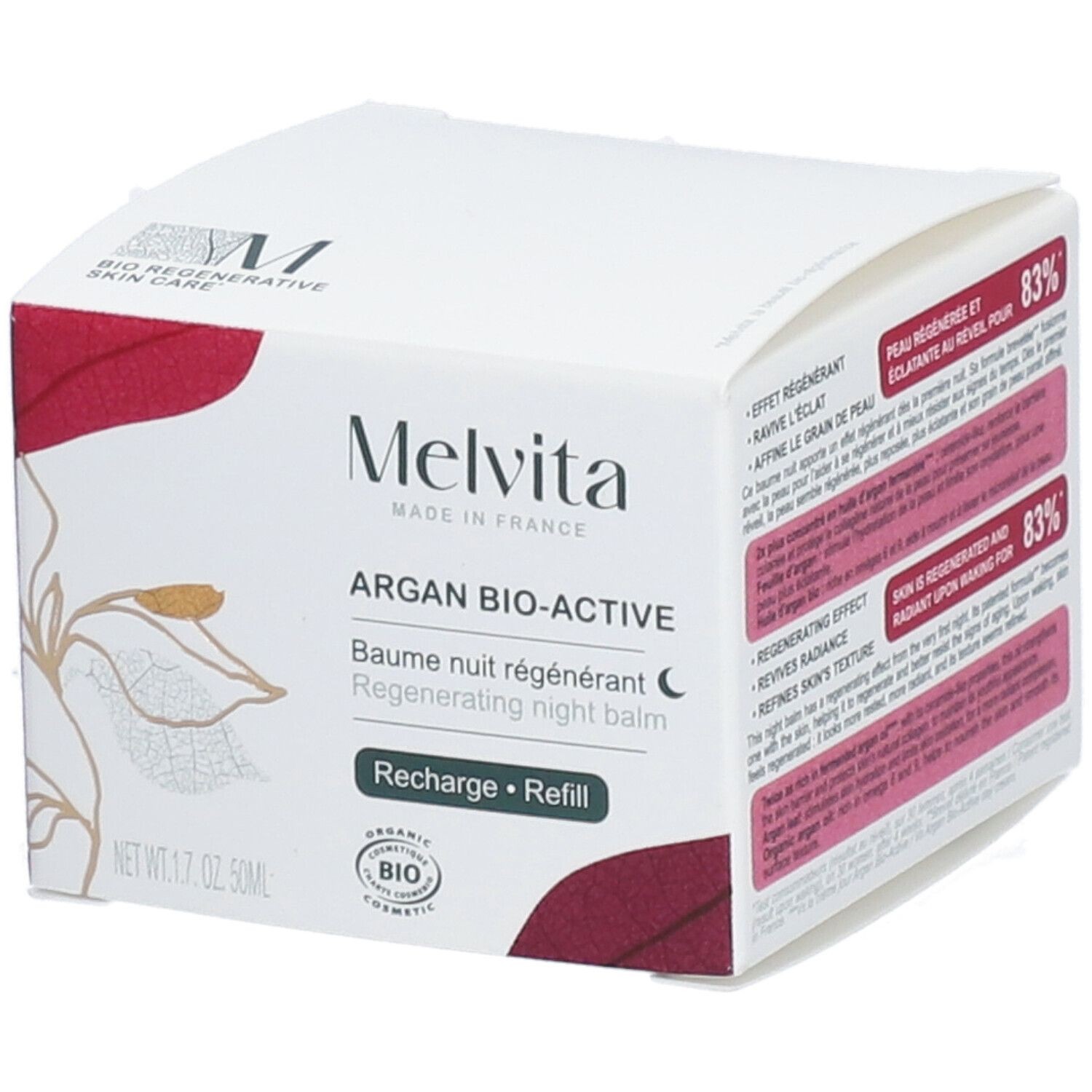 Melvita Melvita Argan Bio Active Regenerating Night Balm Refill 50ml/1.7oz