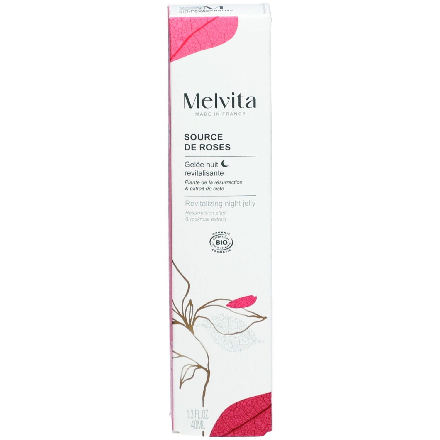 Melvita Source De Roses Revitalising Night Jelly 40ml - image 3