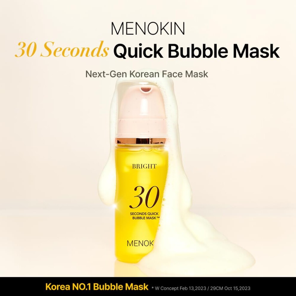 Menokin 30 Seconds Quick Bubble Mask BRIGHT 95ml - image 2