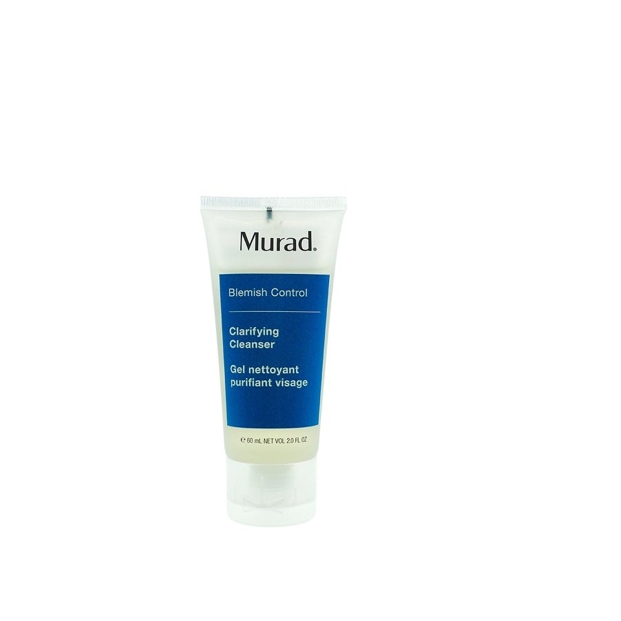 Murad Blemish Control Clarifying Cleanser in a 60ml squeeze tube, featuring a blue and white design with clear labeling and a flip-top cap.