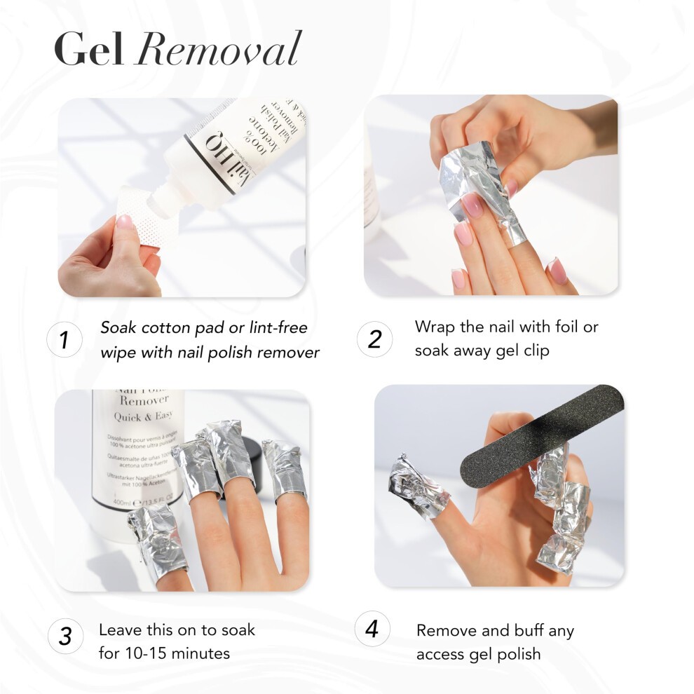 Nail HQ 100% Acetone Nail Polish Remover 400ml - image 3
