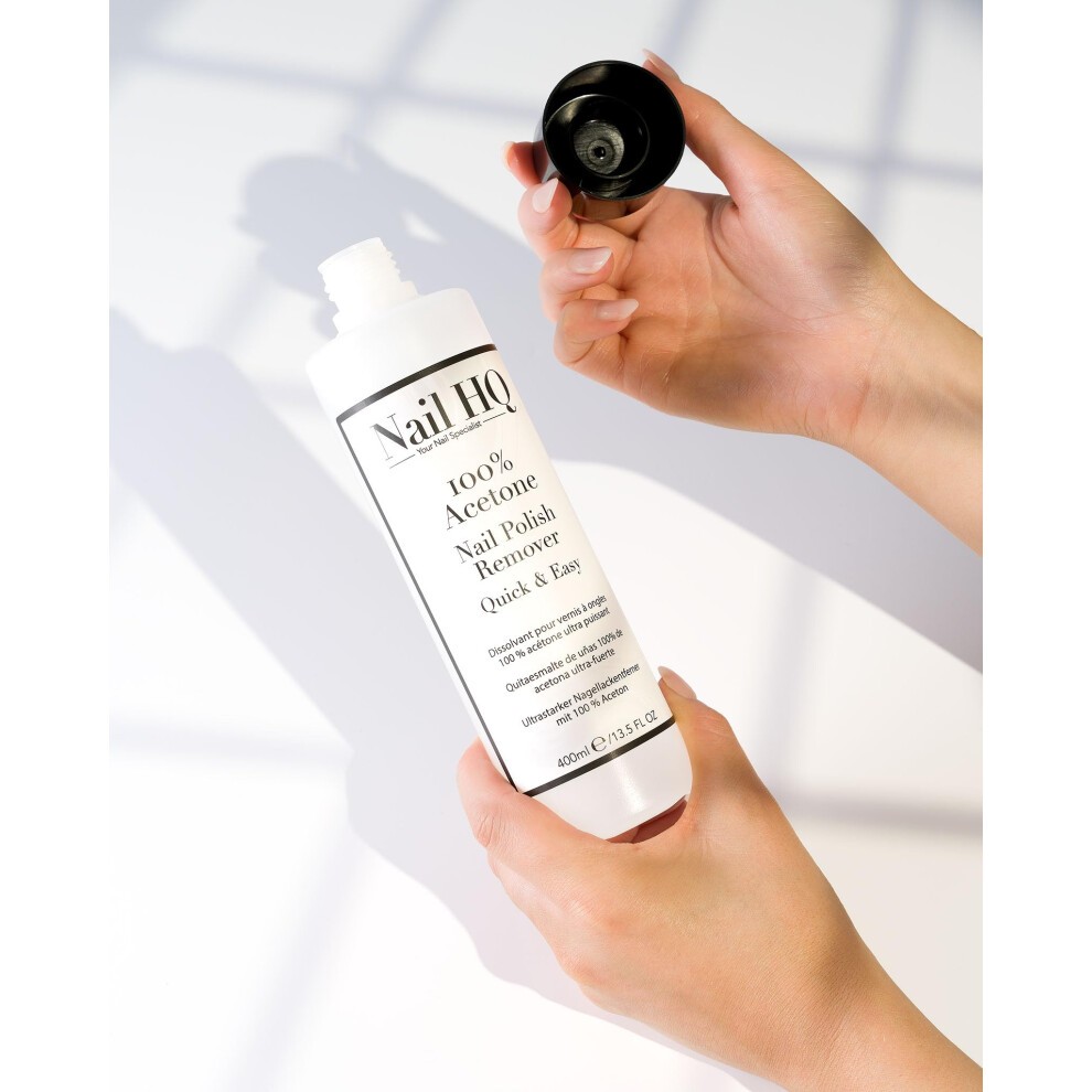 Nail HQ 100% Acetone Nail Polish Remover 400ml - image 5