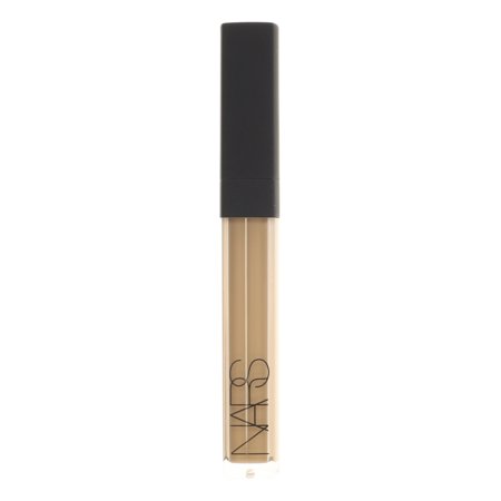 Nars Radiant Creamy Concealer in Marron Glace, a 6ml tube with a sleek black cap, showcasing a creamy beige formula through a transparent body.