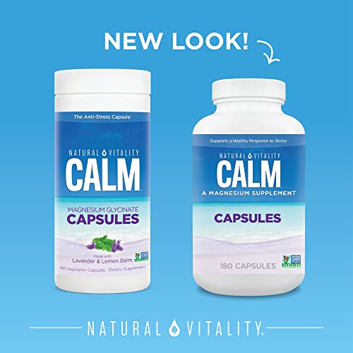 Natural Vitality Calm Magnesium Glycinate 180 Capsules - image 2