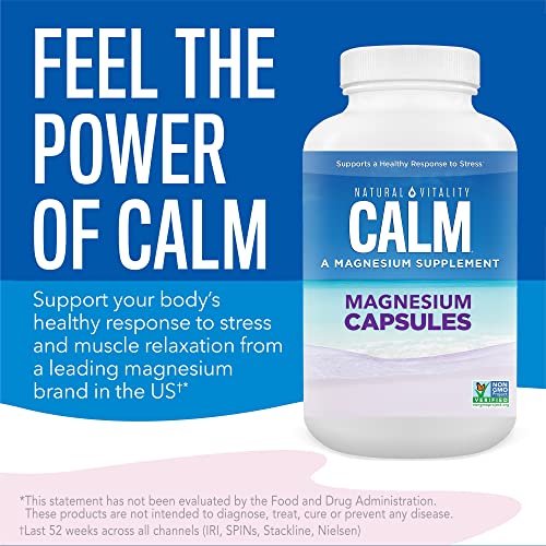 Natural Vitality Calm Magnesium Glycinate 180 Capsules - image 5