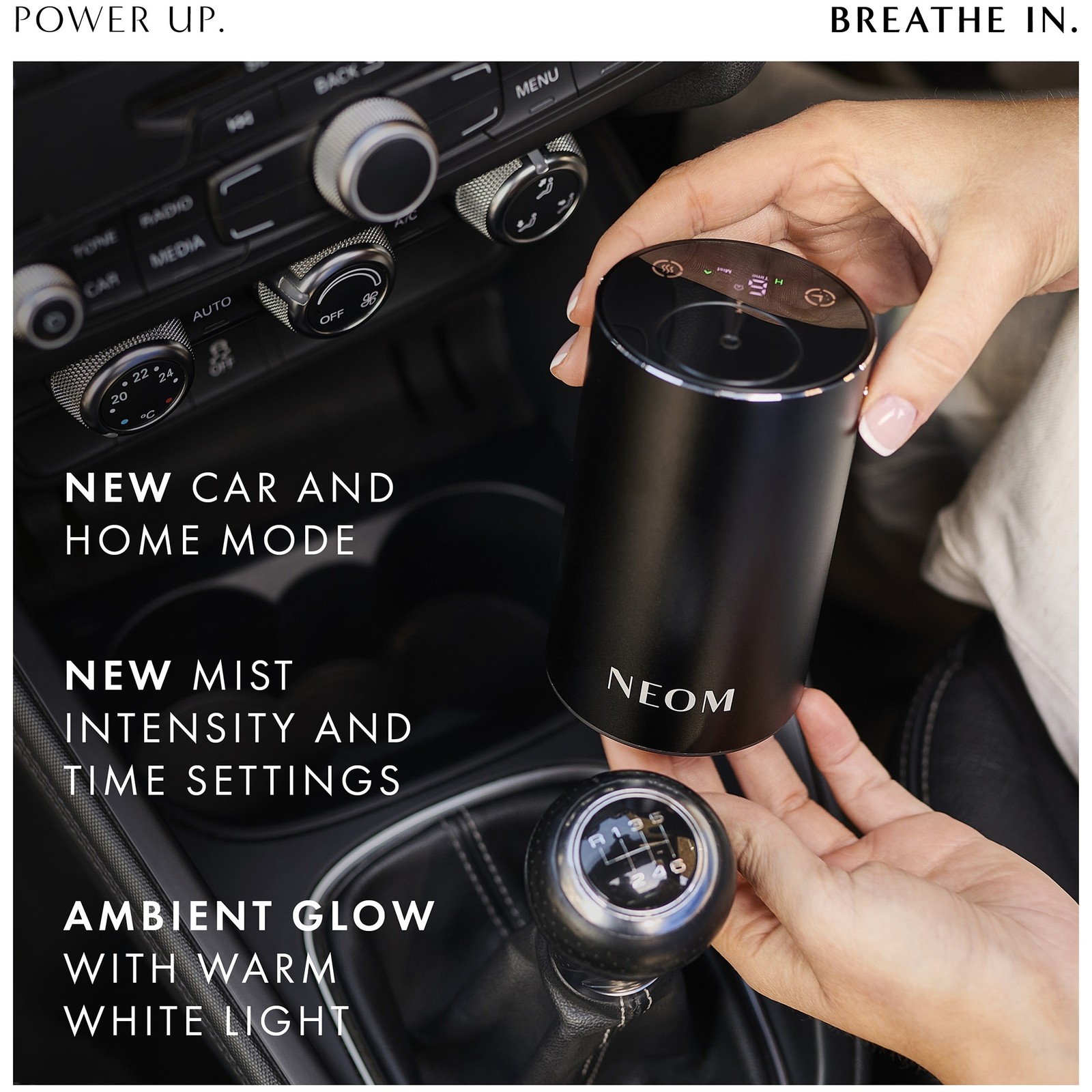Neom Organics Wellbeing Pod Mini+ Waterless Essential Oil Diffuser Black - image 3