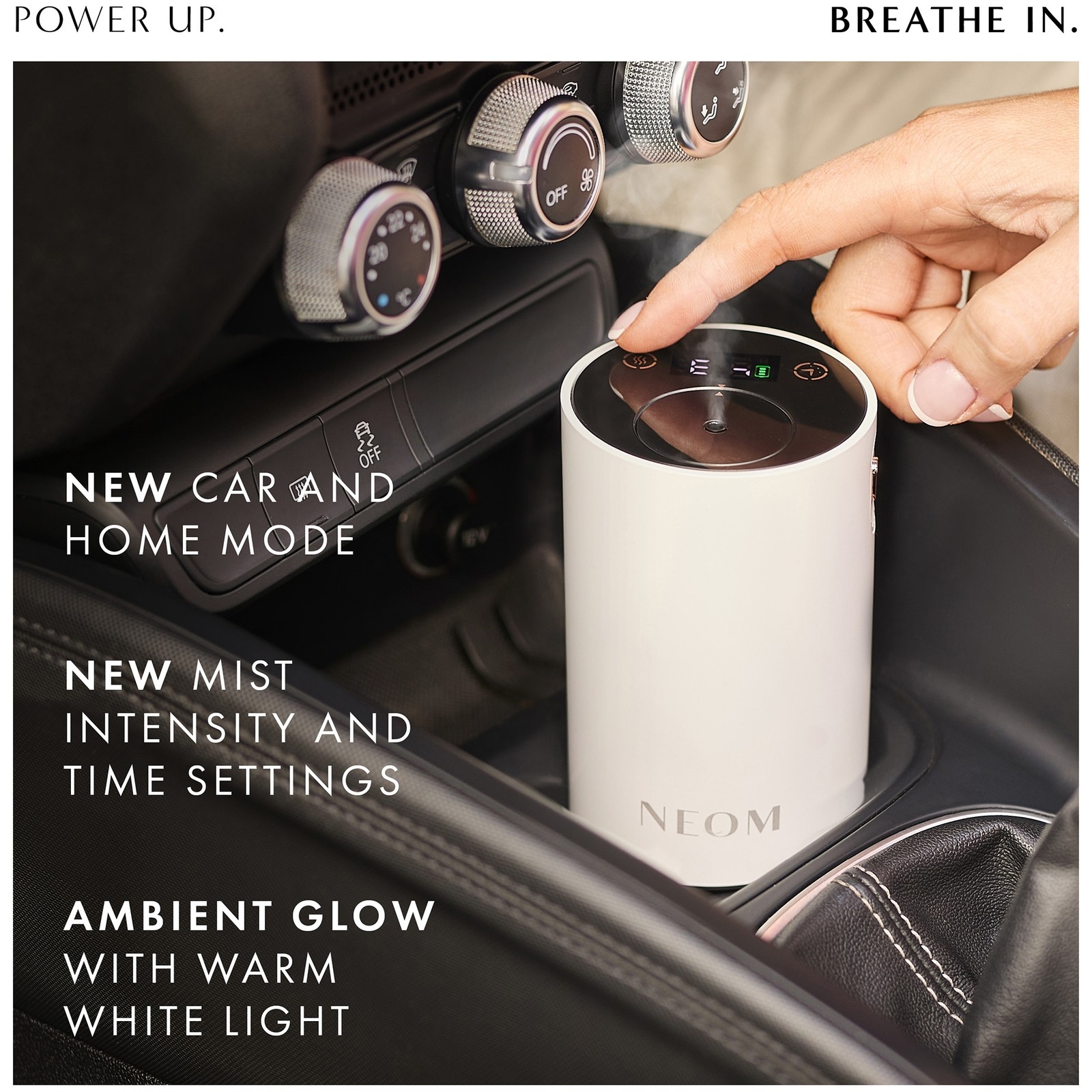 Neom Organics Wellbeing Pod Mini+ Waterless Essential Oil Diffuser White - image 3