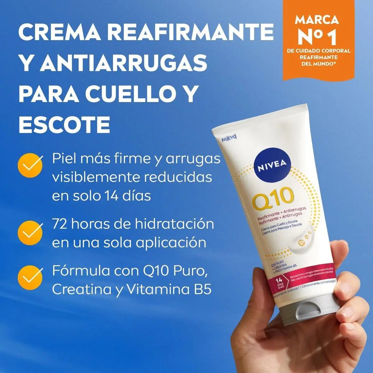 Nivea Q10 Firming + Anti-Wrinkles Neck & Chest Cream 200ml - image 3