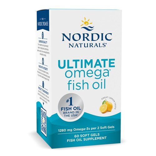 Nordic Naturals Ultimate Omega, 1280mg Lemon, 60 Softgels