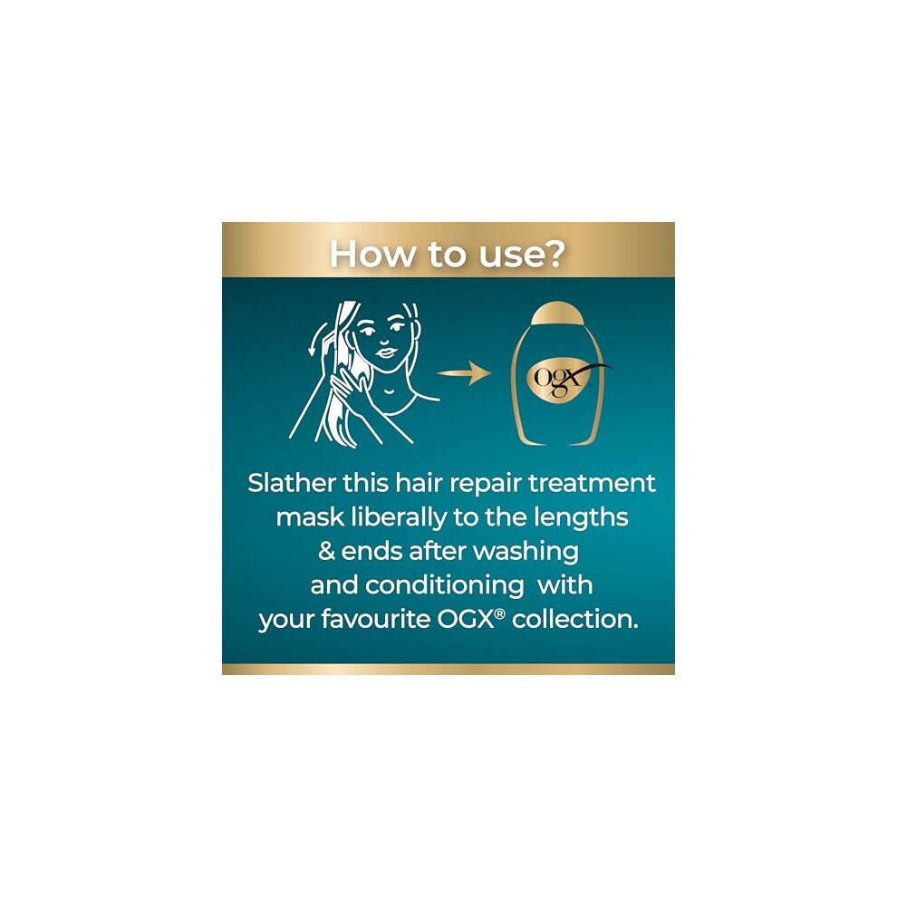 OGX® Rescue Fusions Intense Hydration Argan Oil Of Morocco + Hyaluronic Acid Hair Mask 285ml - image 5