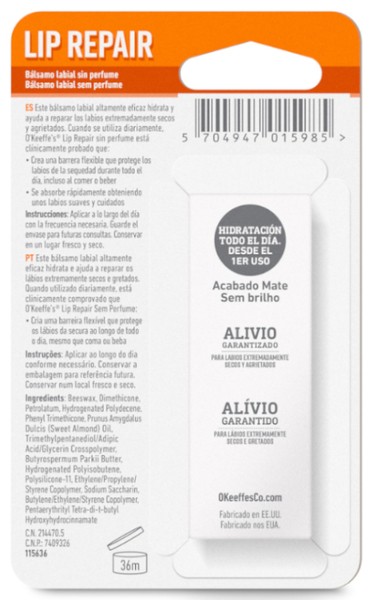 Okeeffe's Lip Repair Unscented Lip Balm 4.2g - image 3