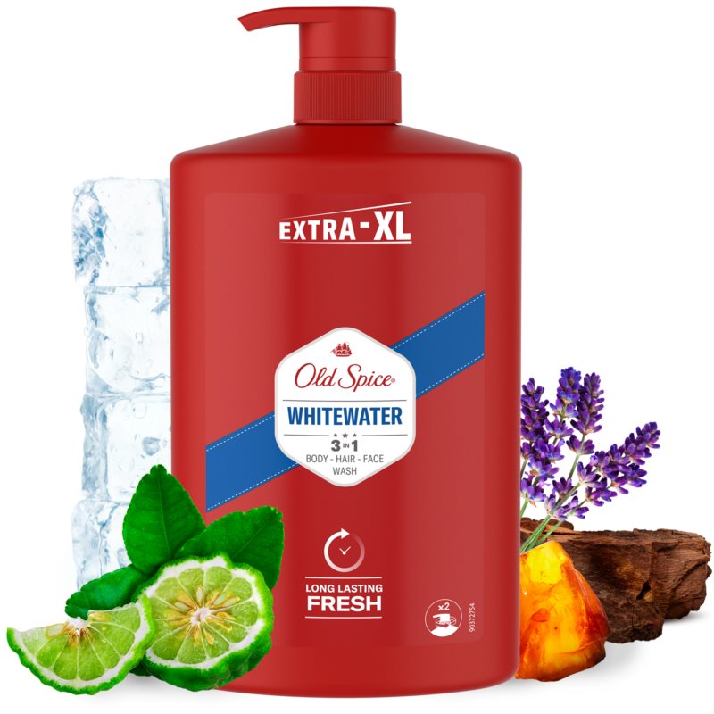 Old Spice Whitewater 3-In-1 Shower Gel 1000ml - image 3