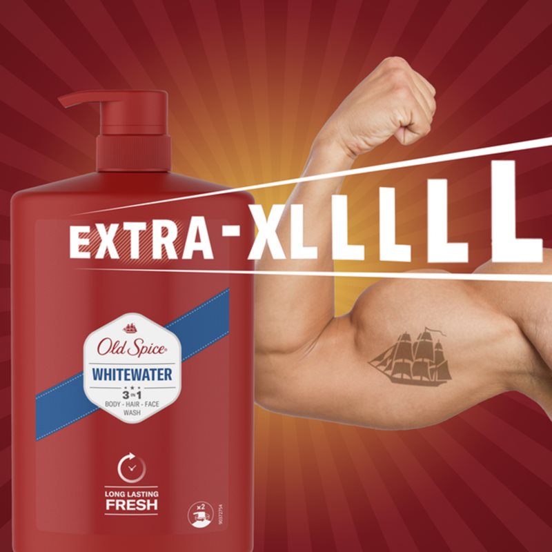 Old Spice Whitewater 3-In-1 Shower Gel 1000ml - image 4