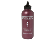 Osmo Essence Blinding Shine Conditioner in an 11.8 oz burgundy bottle with a black nozzle cap, featuring a silver logo and product name prominently displayed.
