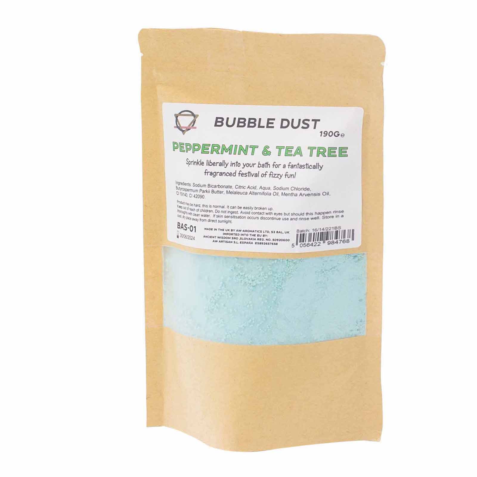 AW-Dropship Peppermint & Tea Tree Bath Dust 190g