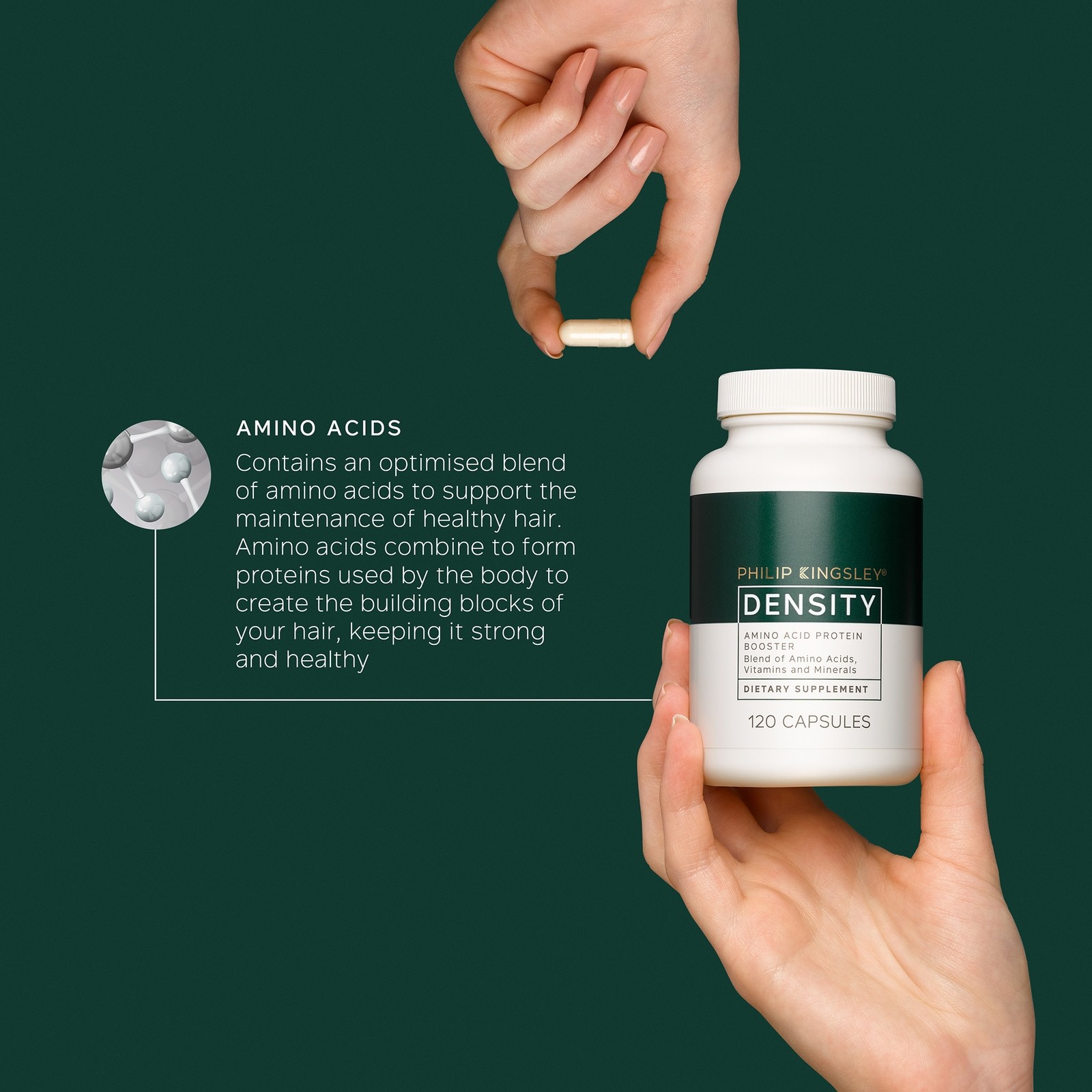 Philip Kingsley Density Amino Acid Protein Booster Supplement x 120 Capsules - image 3