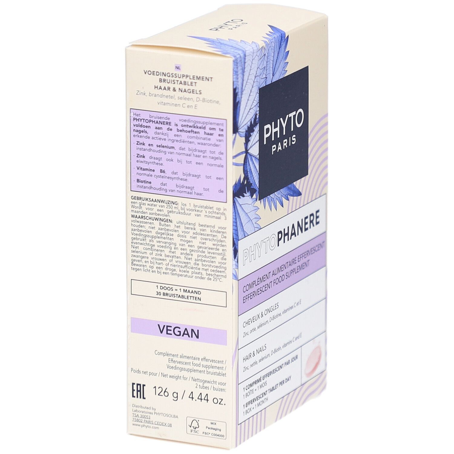 PHYTO Phytophanere Effervescent Food Supplement 2x15 - image 2
