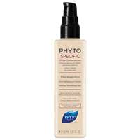 Light beige bottle with a black pump dispenser, labeled "PHYTOSPECIFIC Thermoperfect Smoothing Care" in bold letters, featuring a sleek, modern design.