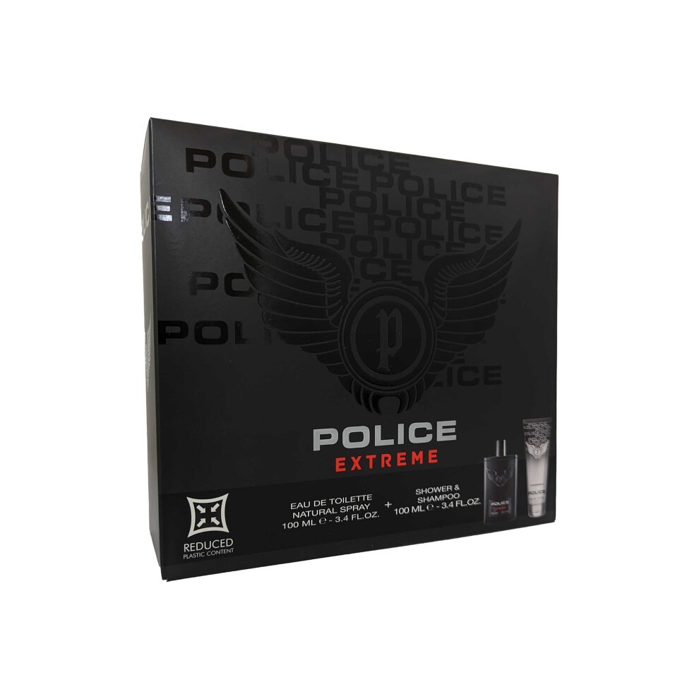 Police Police Extreme 2 Piece Gift Set: Eau De Toilette 100ml + Shower Shampoo 100ml