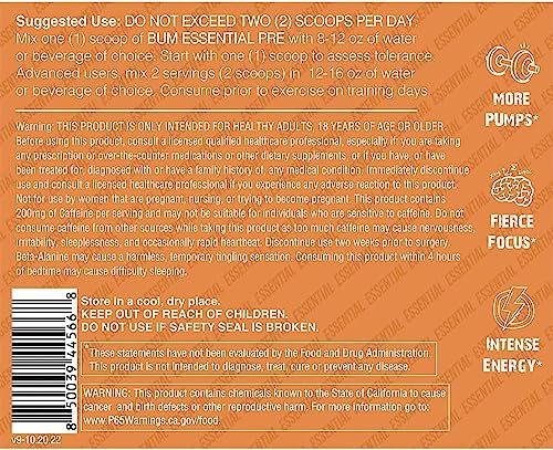 Raw Nutrition CBUM Essential Pre-Workout Orange - image 4