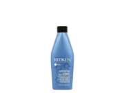 Redken Extreme Shampoo and Conditioner set, each 300 ml, featuring a sleek blue bottle with a black cap, labeled with white text highlighting its extreme hair care benefits.