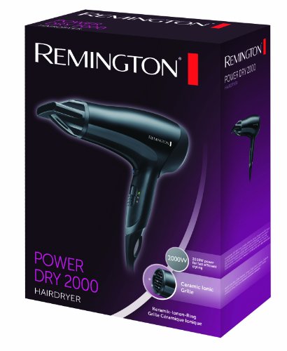 Remington Power Dry 2000 Hair Dryer Black D3010 - image 2