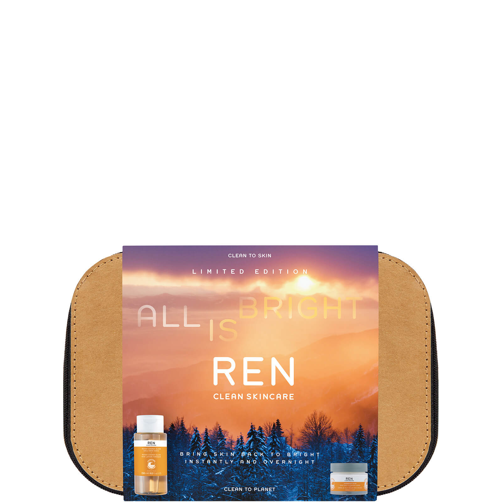 REN All Is Bright Tonic & Overnight Cream Set - image 2
