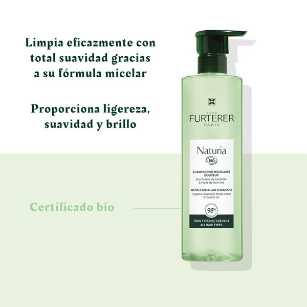 René Furterer Naturia Gentle Micellar Shampoo For All Hair Types 400ml - image 3