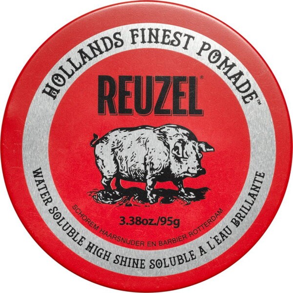 Reuzel Reuzel Red Pomade Medium Hold High Shine Pomade for Men, Water Soluble - 95G