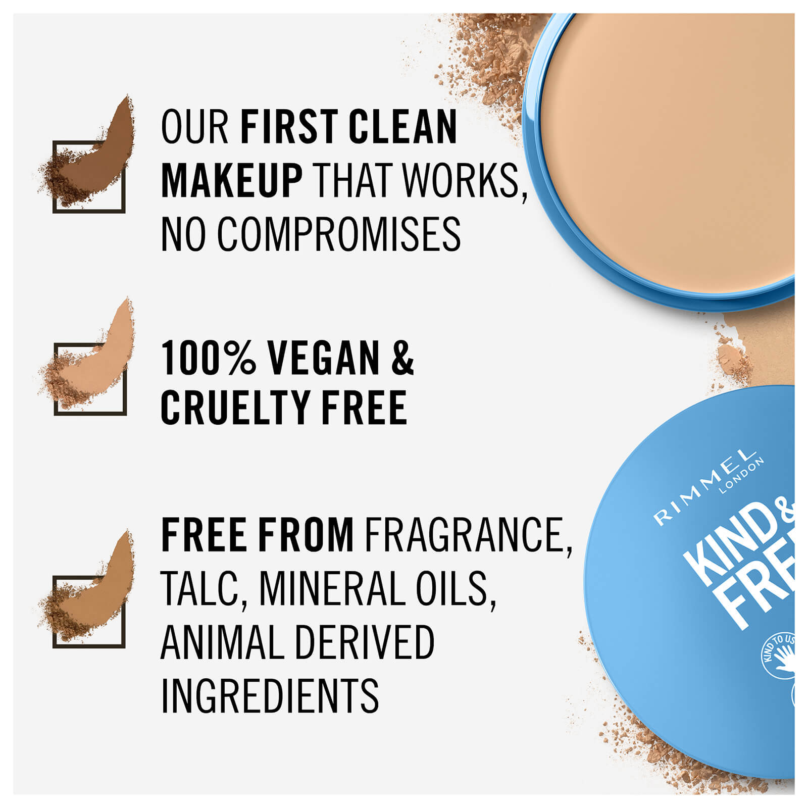 Rimmel Kind & Free Natural Finish Pressed Powder 040 Tan - image 5