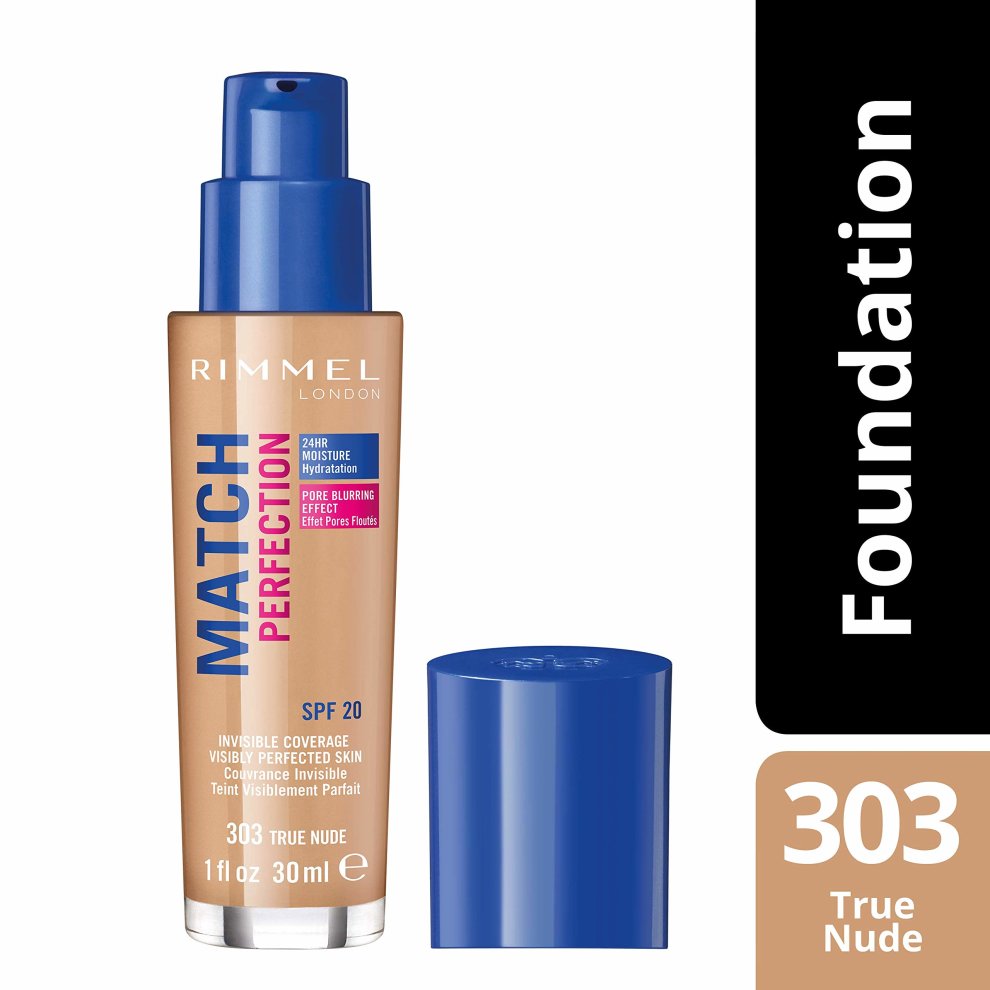 Rimmel Match Perfection Liquid Foundation With SPF 20 303 True Nude - image 3