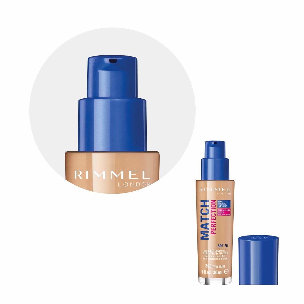 Rimmel Match Perfection Liquid Foundation With SPF 20 303 True Nude - image 4
