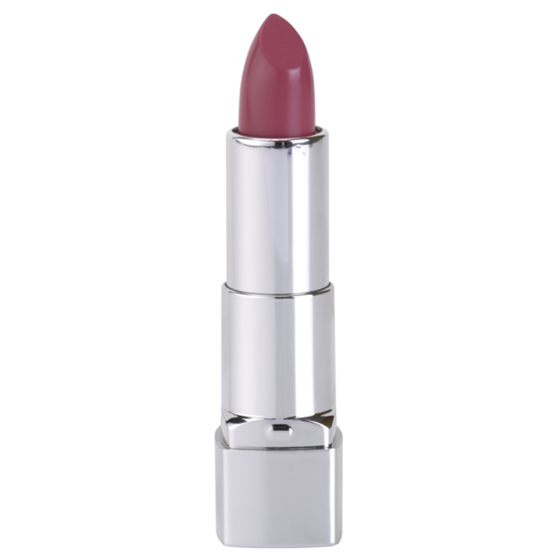 Unisex lipstick in Vintage Pink, featuring a sleek silver tube and a smooth, rounded bullet tip, with a creamy texture ideal for moisture renewal, size 4ml.