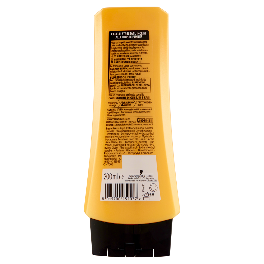 Schwarzkopf Gliss Oil Nutritive Nourishment Conditioner 200ml - image 2
