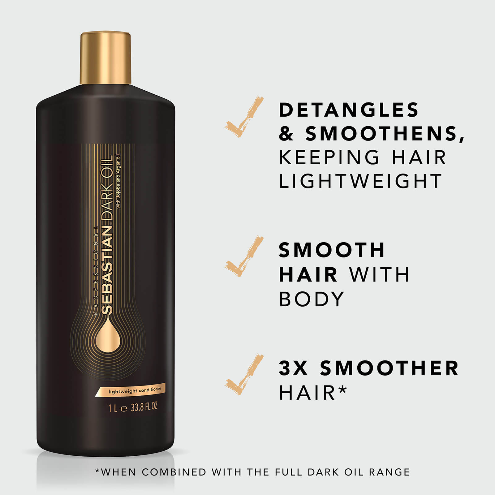 Sebastian Professional Dark Oil Lightweight Conditioner 1000ml - image 3