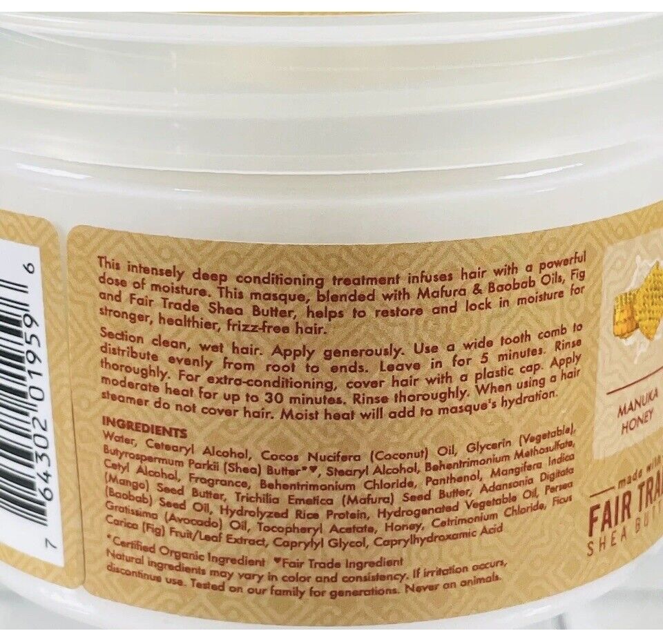 Shea Moisture Manuka Honey & Mafura Oil Intensive Hydration Hair Masque 284g - image 4