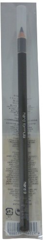 Shu Uemura H9 Hard Formula Eyebrow Pencil in #02 H9 Seal Brown, featuring a sleek black pencil design with a pointed tip, packaged in a clear plastic sleeve.