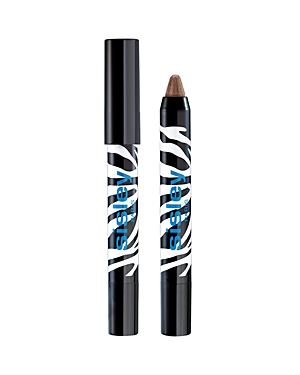 Sisley Paris Phyto-Eye Twist features a twist-up pencil with a black and white zebra print design, showcasing a rich brown color for eye makeup application.