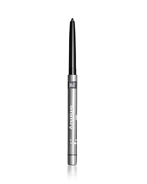Black retractable eyeliner pencil with a sleek silver casing, featuring a matte finish and the brand name "Sisley" prominently displayed.