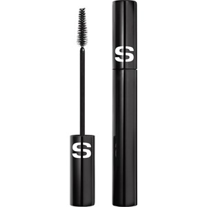 Black tube of Sisley So Stretch Mascara with a white "S" logo, accompanied by a spiral mascara wand, labeled #2 Deep Brown, 7.5ml/0.25oz.